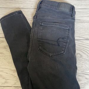 Black denim jeans
